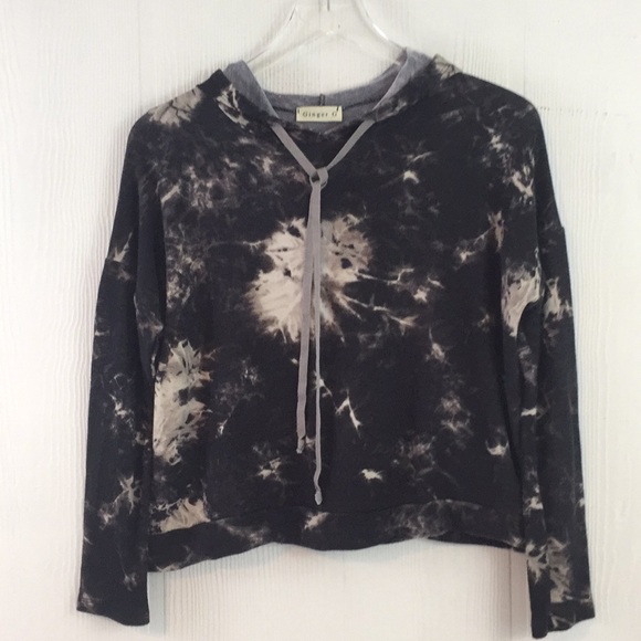 Ginger G Tops - Ginger G tie dye hooded hoodie sweatshirt Sz Sm